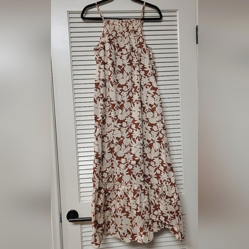 Universal Thread - Floral Sleeveless Maxi Dress With Adjustable Straps & Pockets